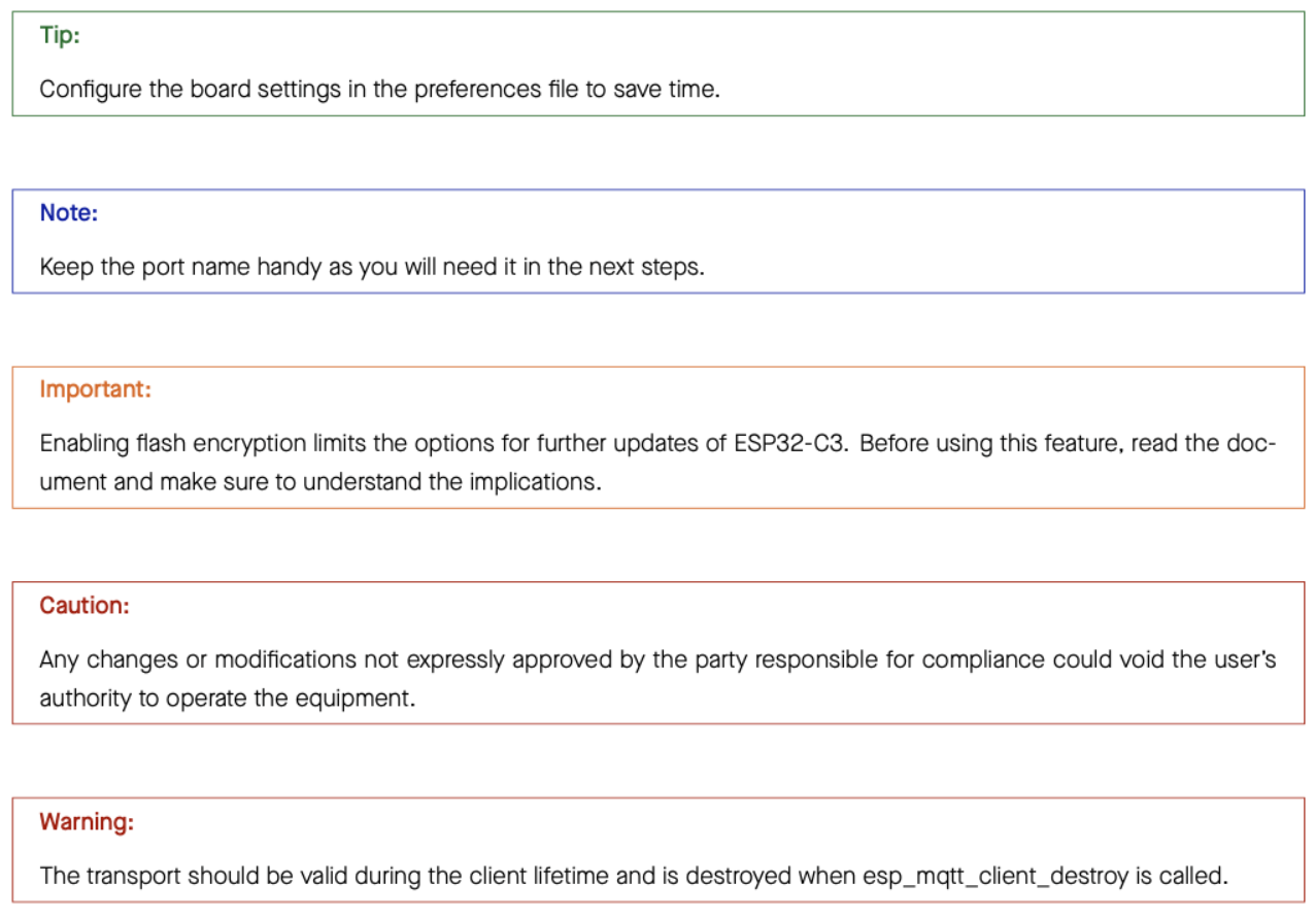 Examples of Admonitions in LaTeX